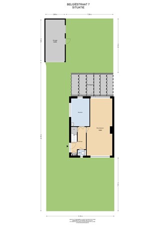 Floorplan - Belgiëstraat 7, 6164 EB Geleen
